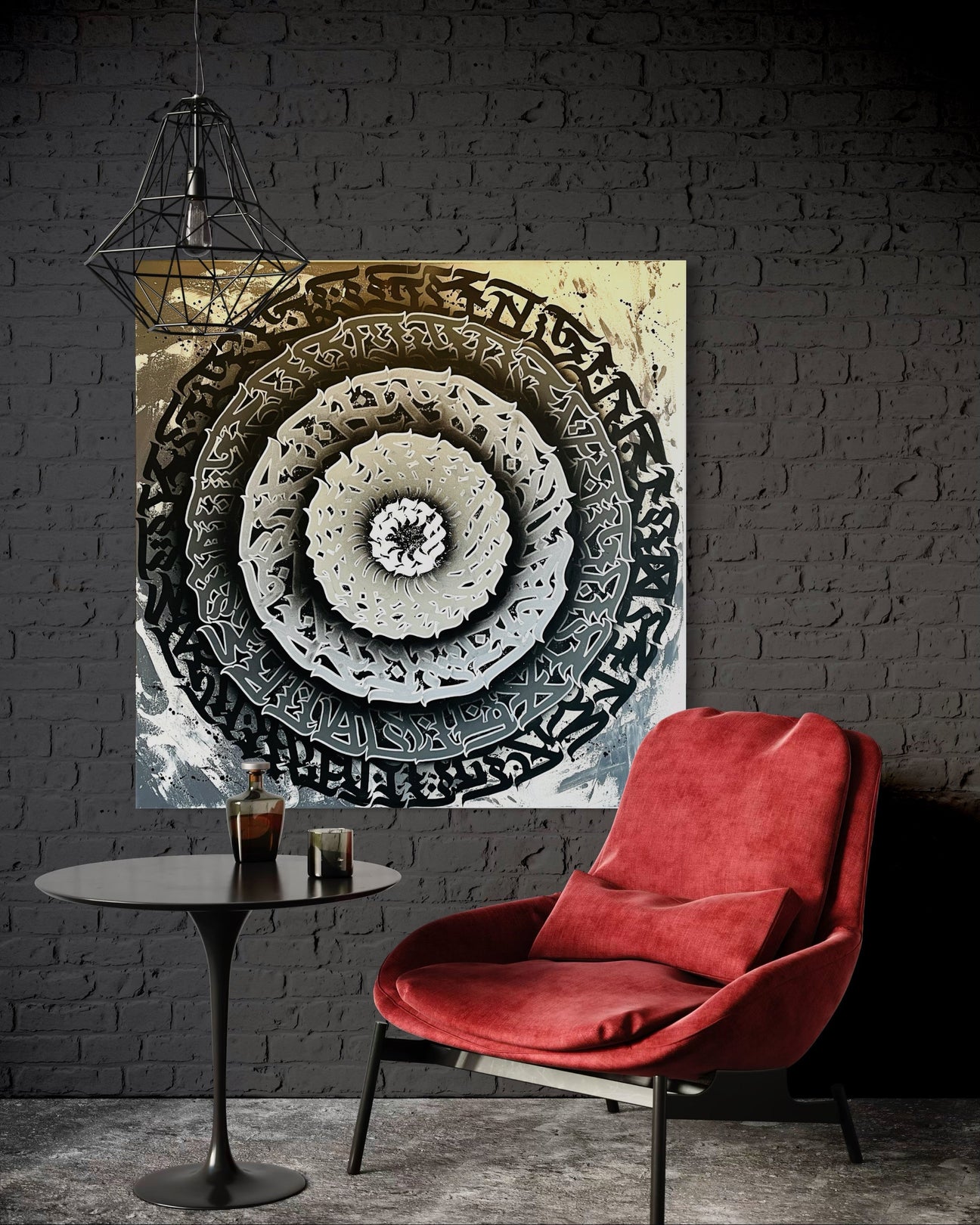 Cold Concrete: When Calligraffiti Meets Contemporary Living