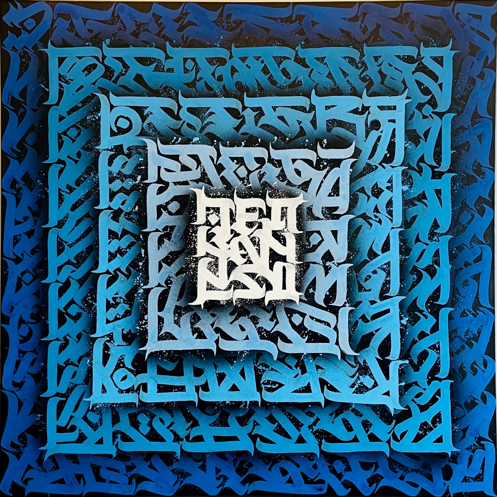 Calligraffiti pyramid