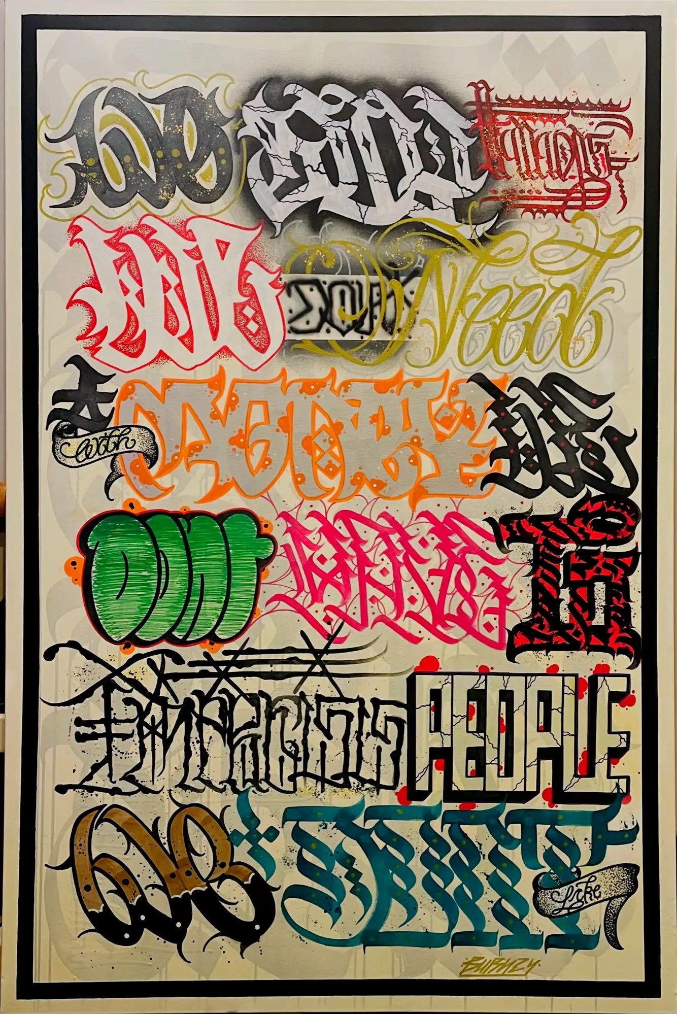 burnzyart Material world front