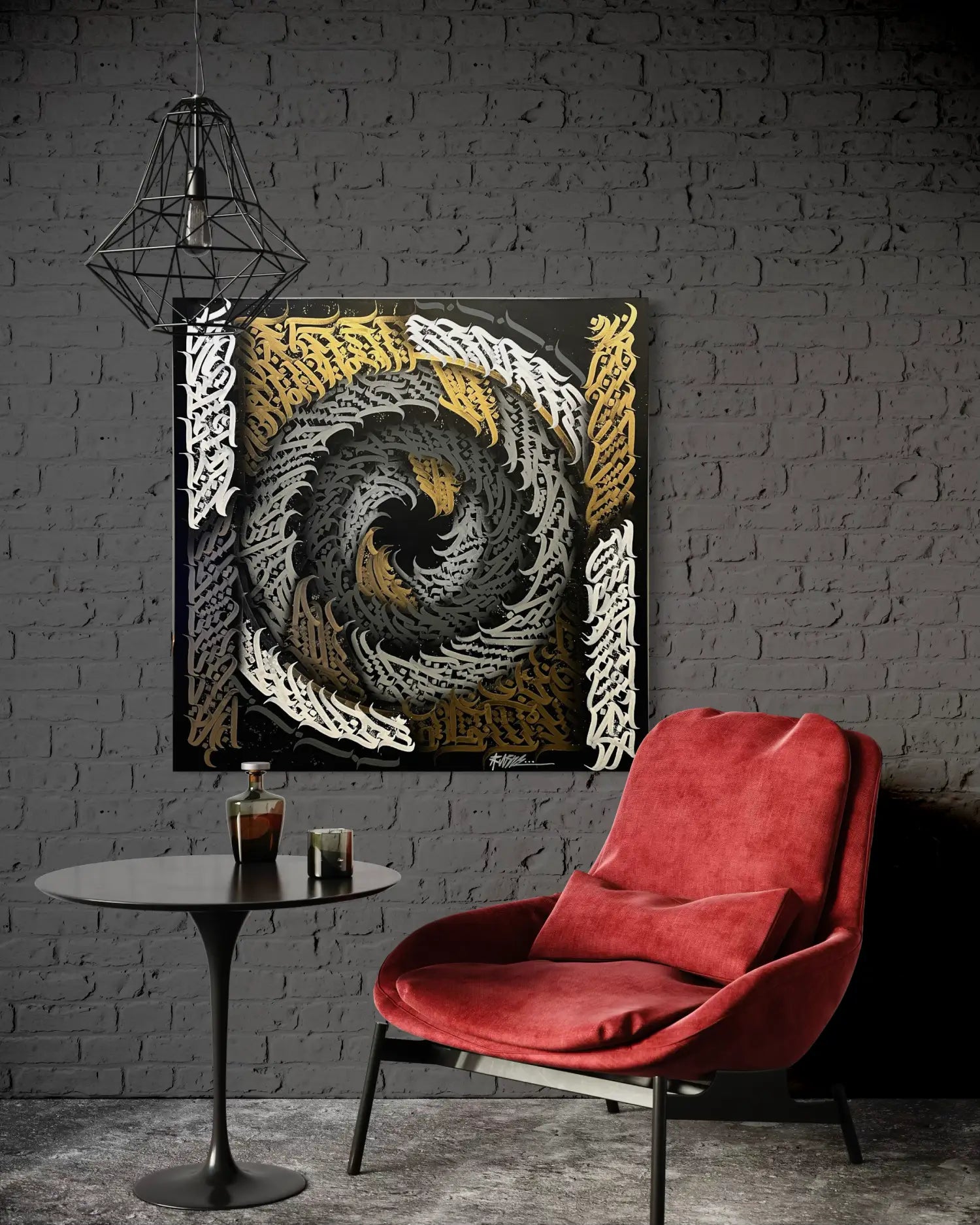 Burnzy art, Up in smoke, room view