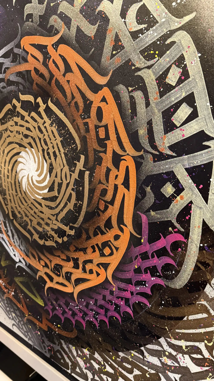 burnzy art wild style calligraffiti 2 side view