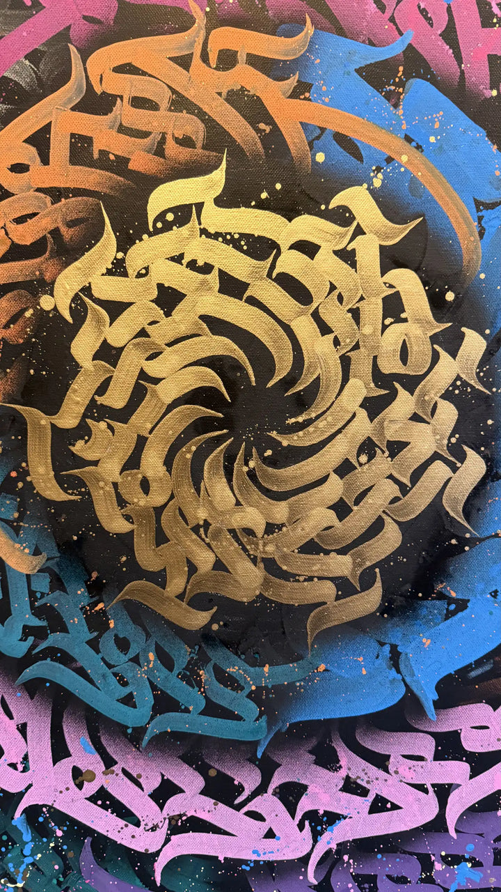 Burnzy art Wild style calligraffiti detailed center shot