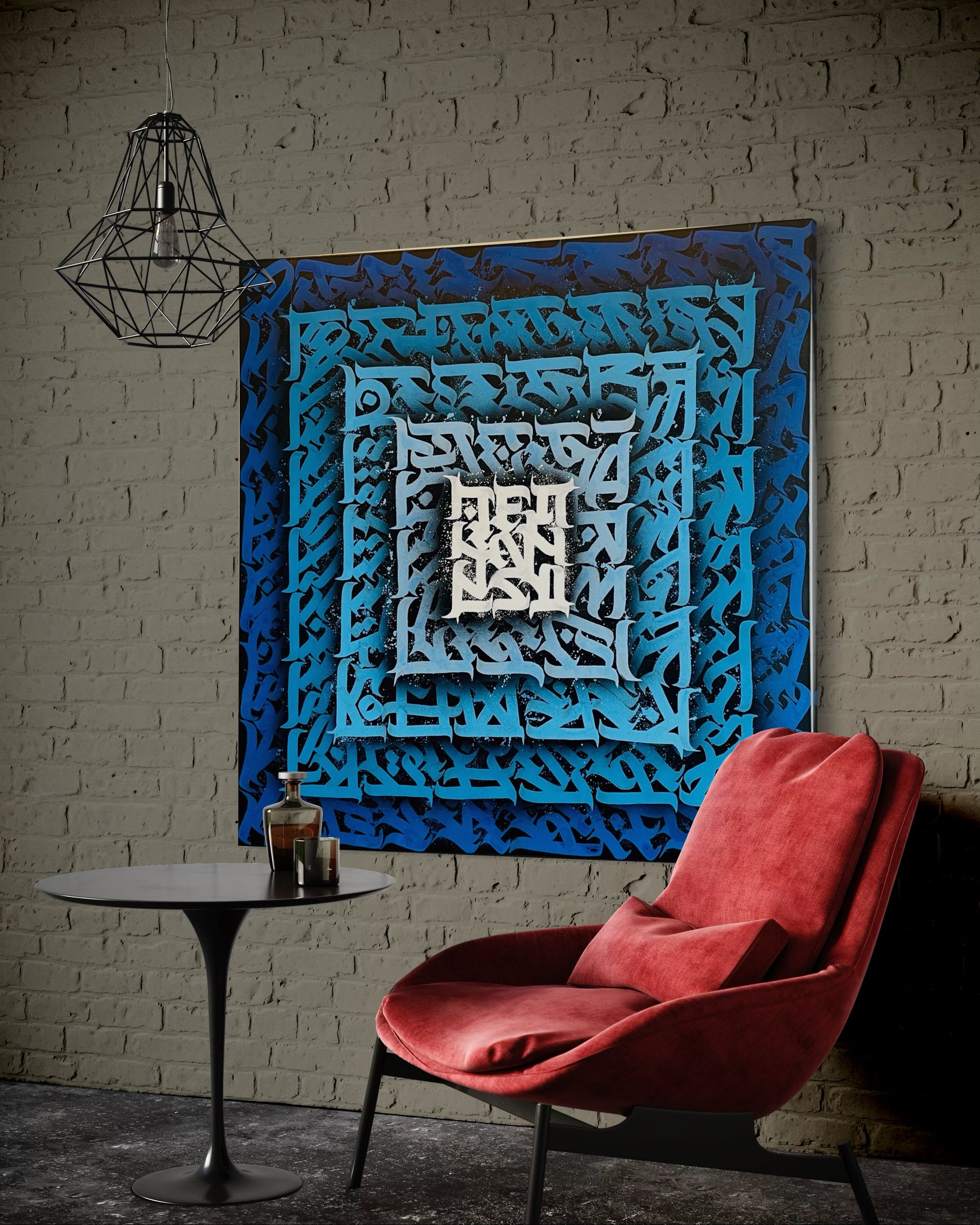 Calligraffiti pyramid