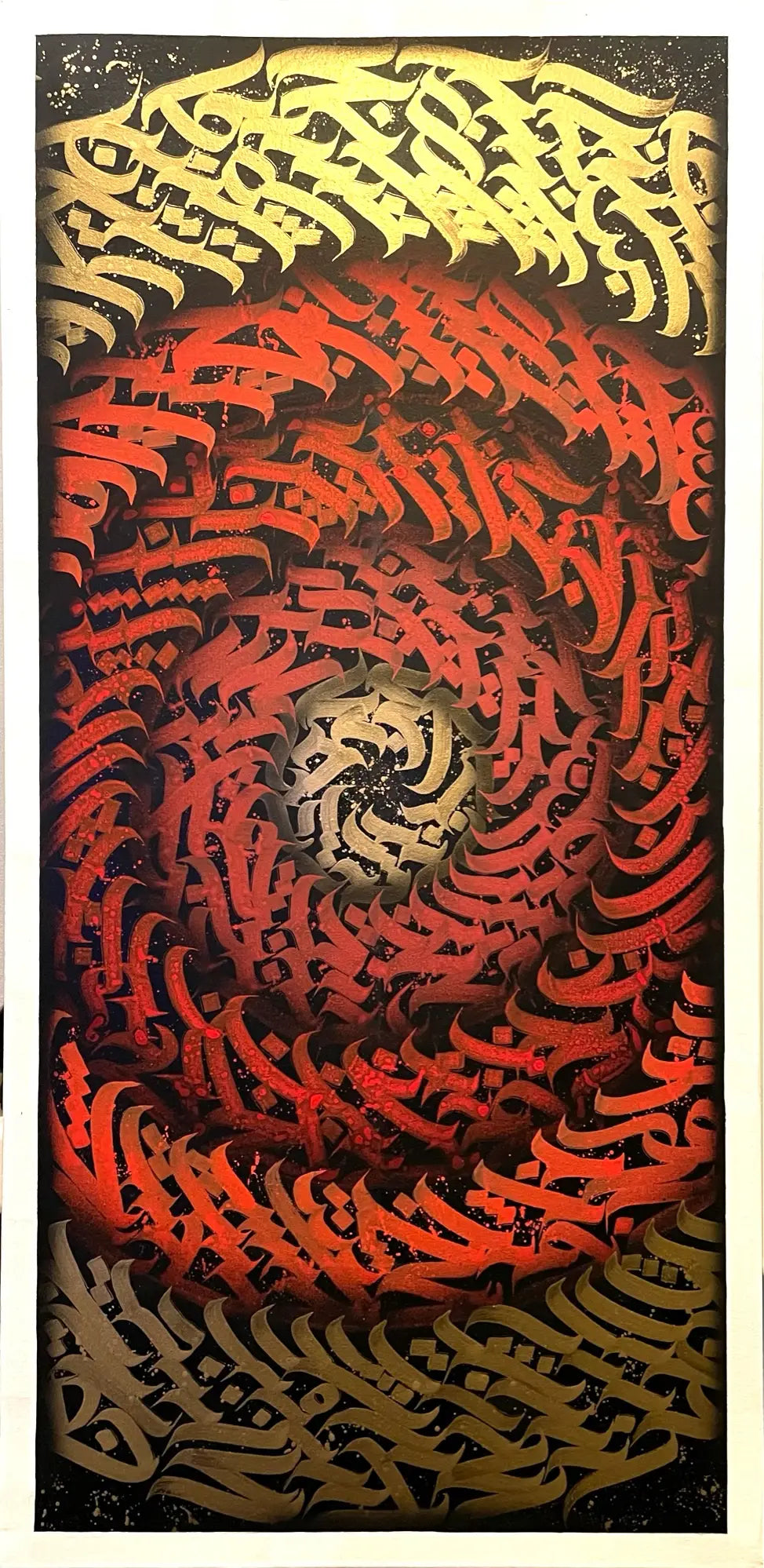 burnzyart Calligraffiti elements of the earth red-orange accent