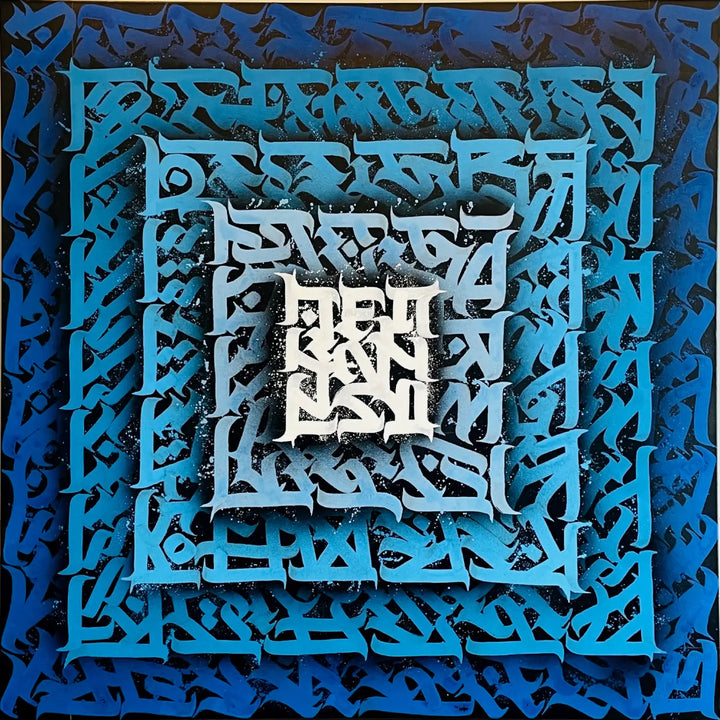 burnzyart Calligraffiti pyramid front view